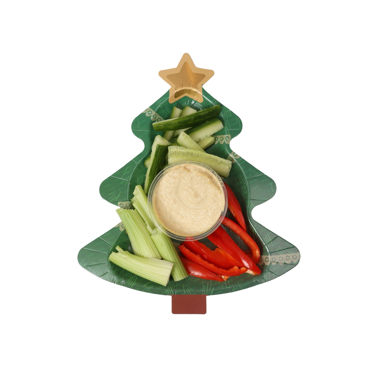 Christmas Tree Serving Plates - Pack of Three