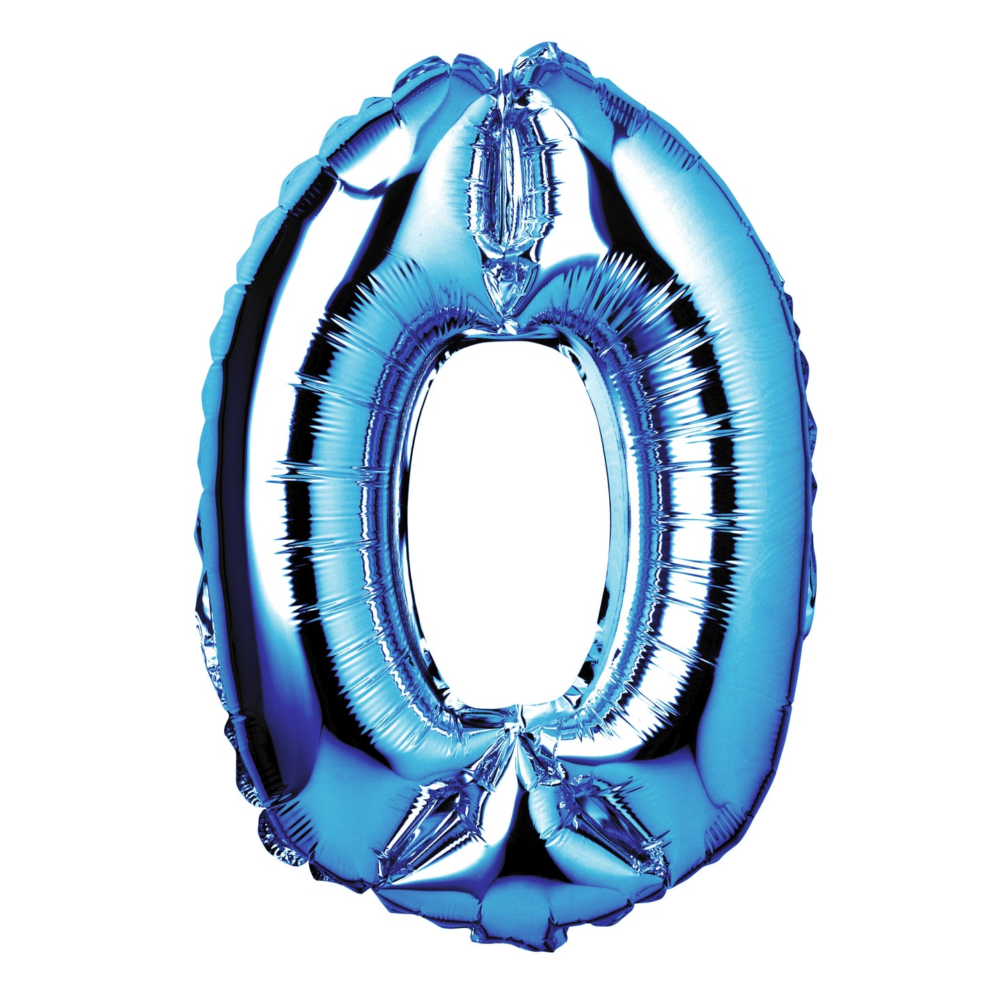 34" Giant Foil Blue Number 0 Balloon