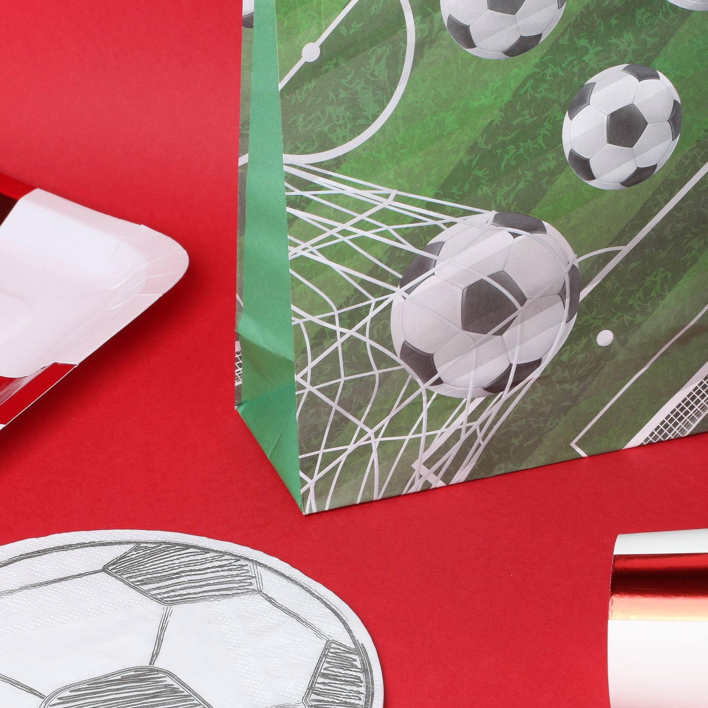 Football Paper Bag with Handles