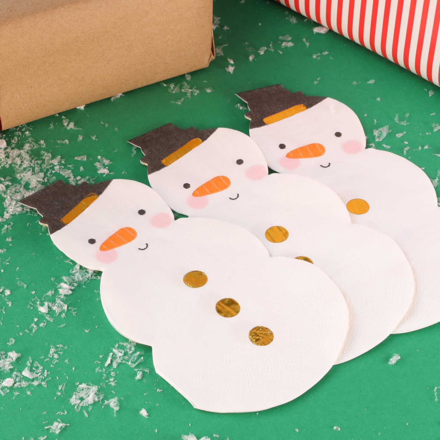 Snowman Christmas Paper Napkins Pack of 20