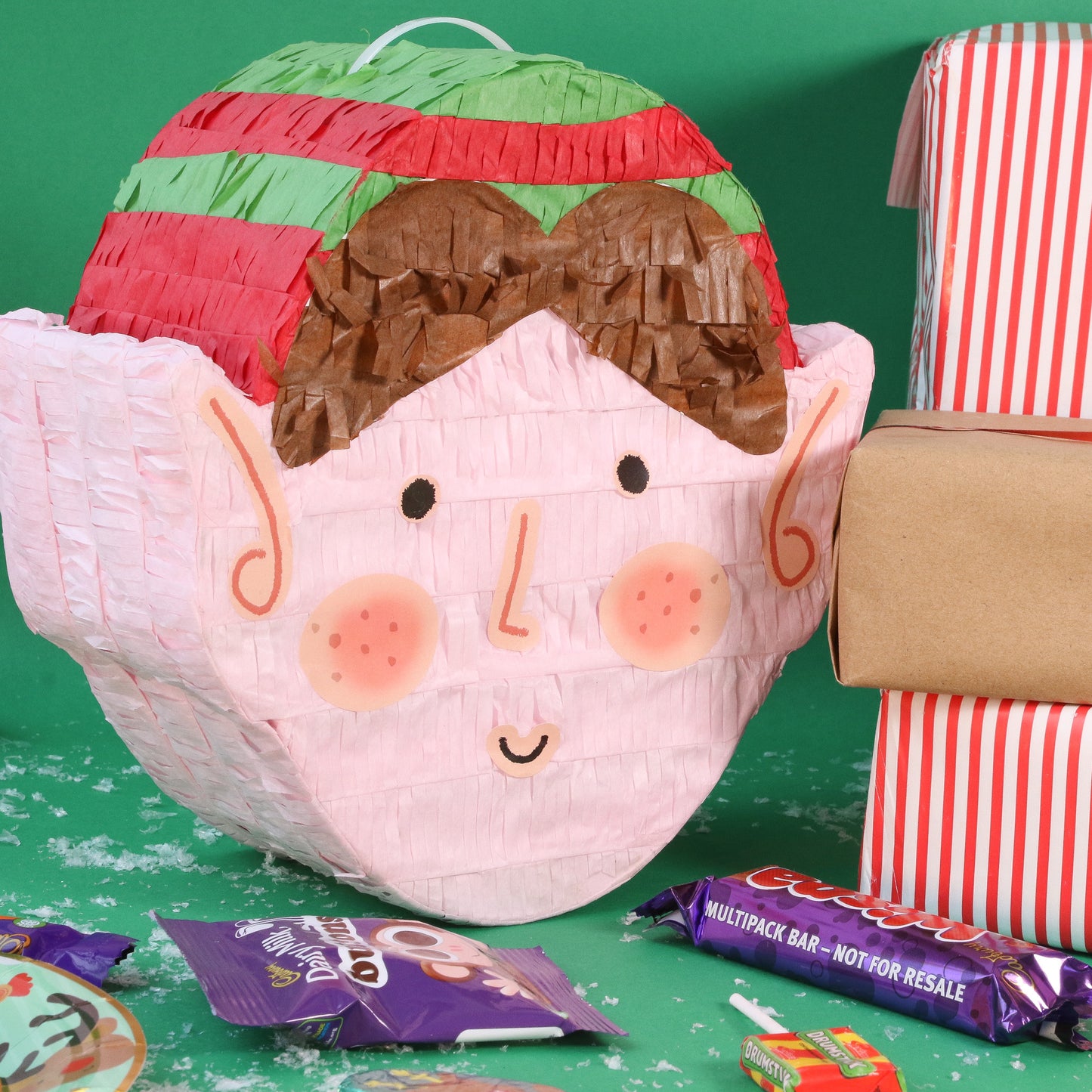 ELF PINATA WITH FACE STICKERS