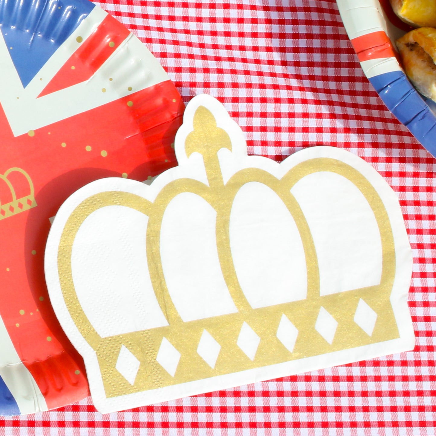 British Coronation Party Crown Royal Paper Napkins (Pack of 20)