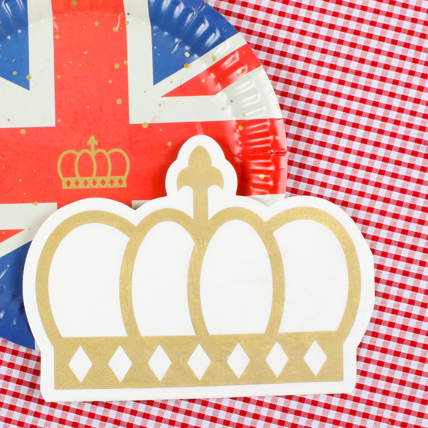 British Coronation Party Crown Royal Paper Napkins (Pack of 20)