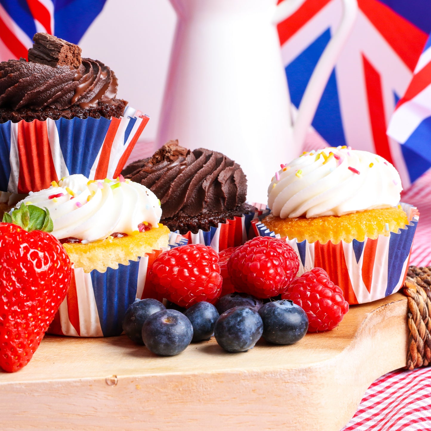 Union Jack Cupcake Cases PK100