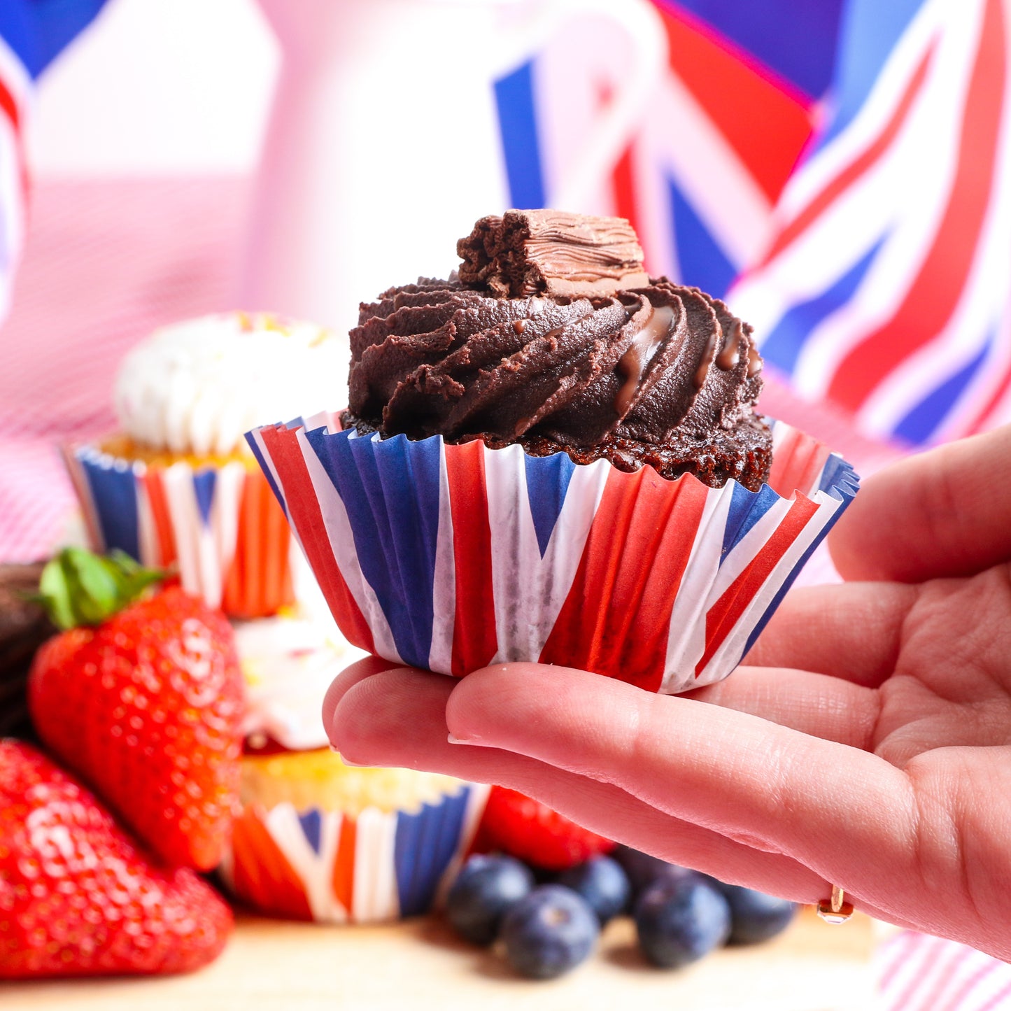 Union Jack Cupcake Cases PK100