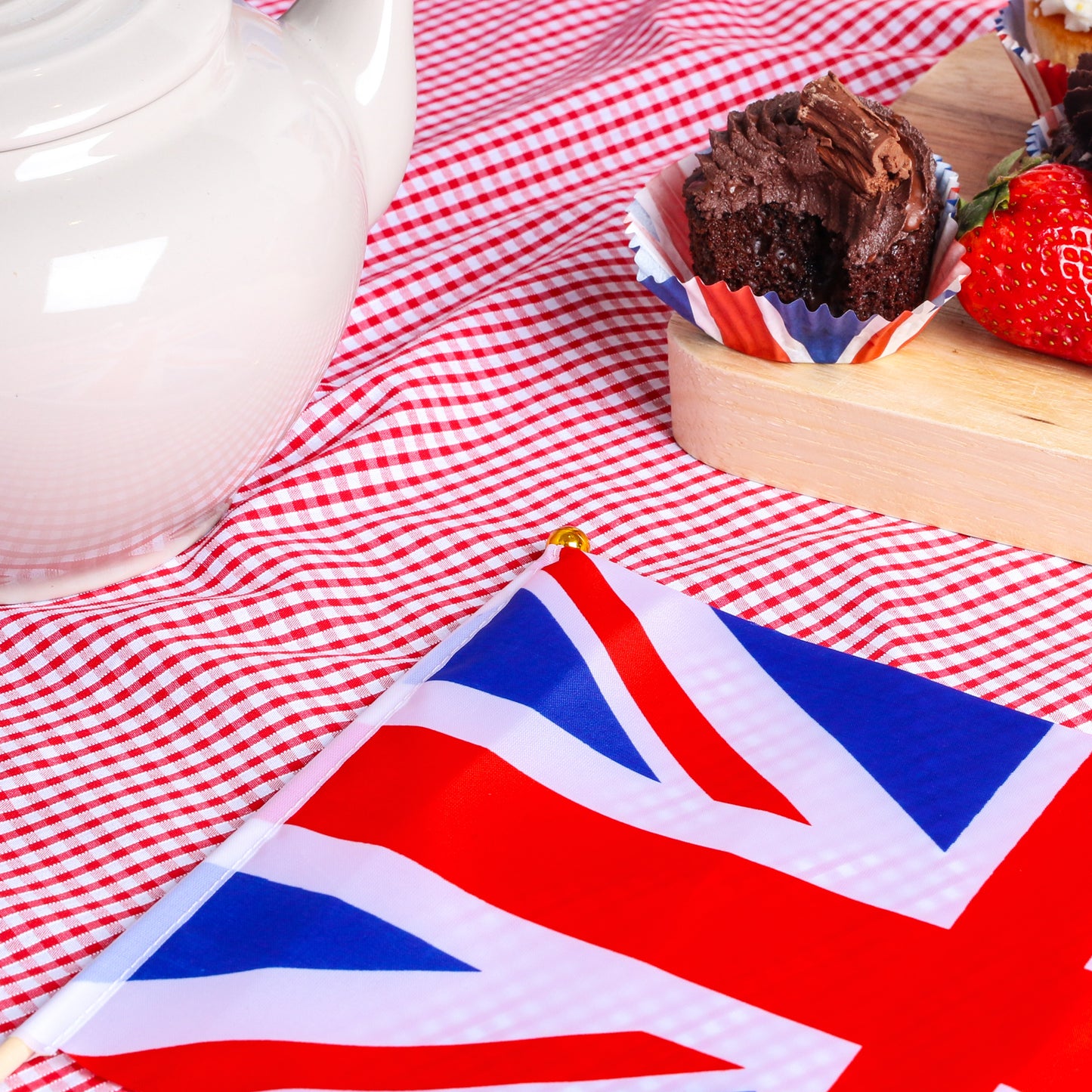 Union Jack Hand Waving Flag Polyester Pack of 10