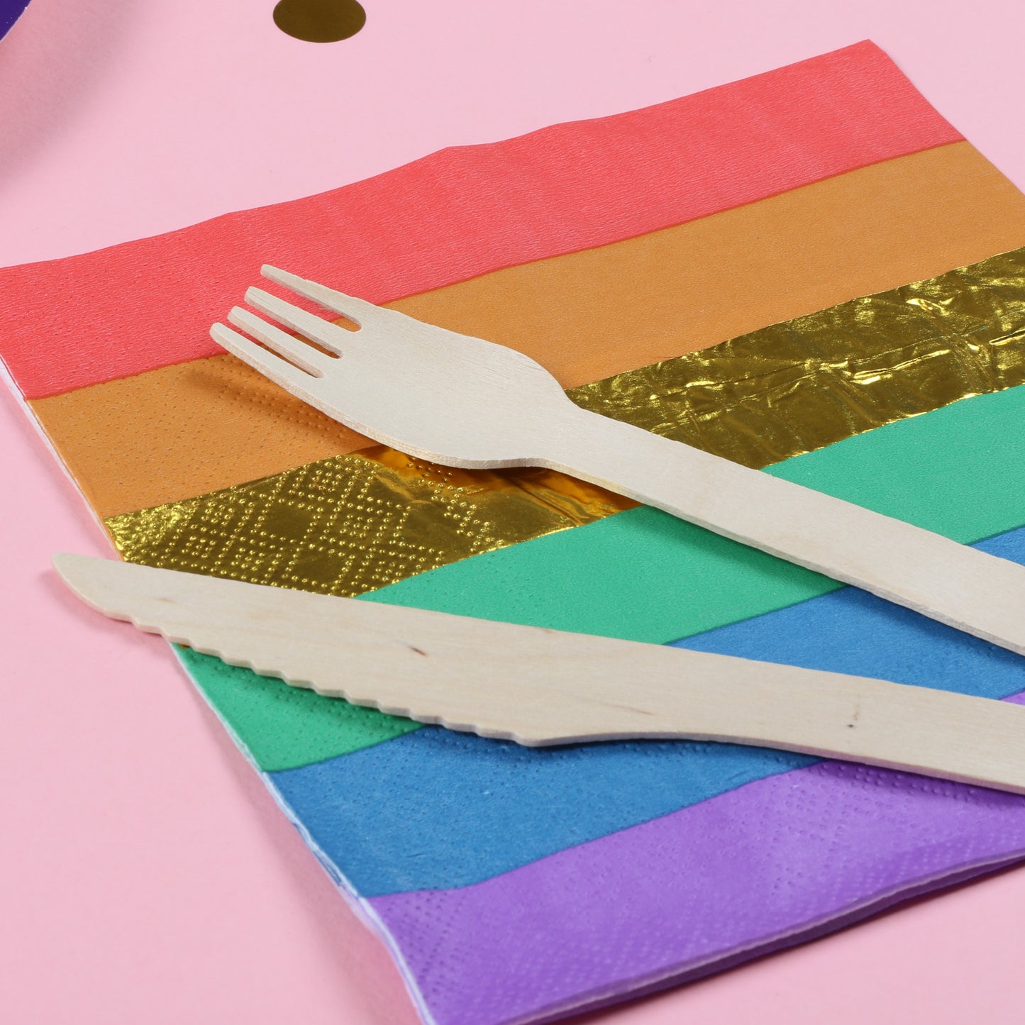Rainbow Pride 6 Colour Paper Napkins Pack of 20