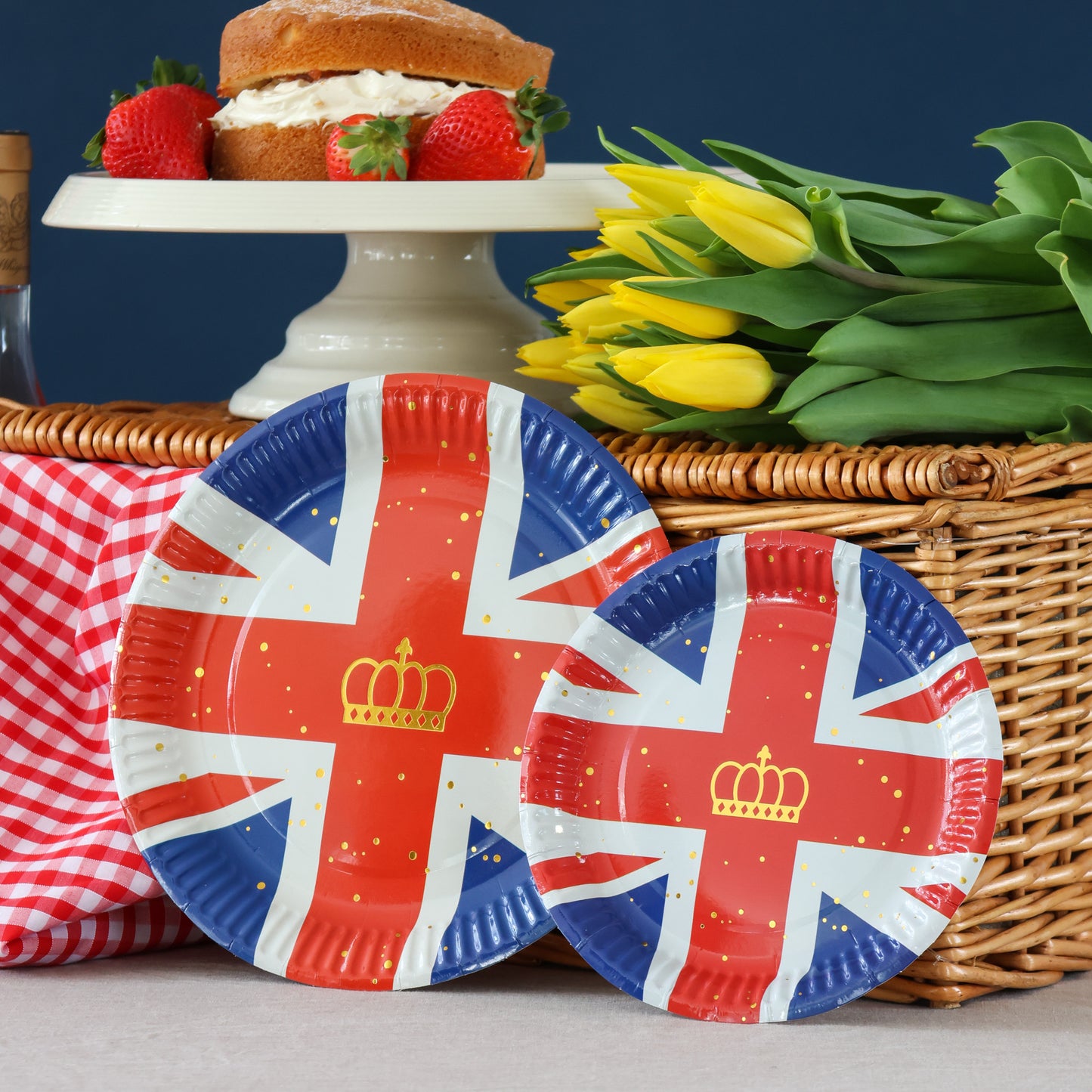 Union Jack 7 Inch Paper Plate (Pack of 10)