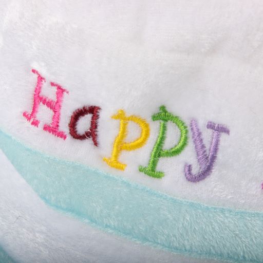 Light Up Happy Birthday Cake Hat Blue with Candles