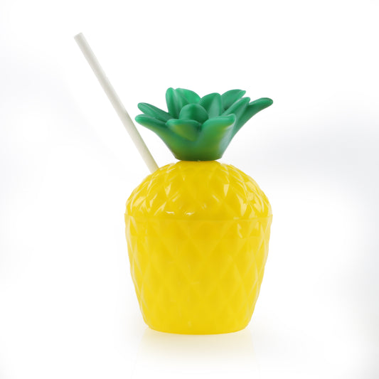 PINEAPPLE CUP AND PAPER STRAW