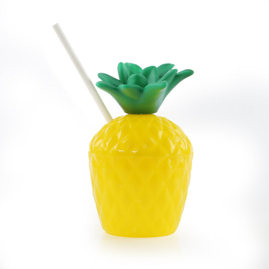 PINEAPPLE CUP AND PAPER STRAW