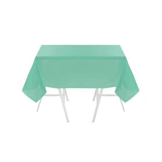 GREEN PVC DISPOSABLE TABLE COVER