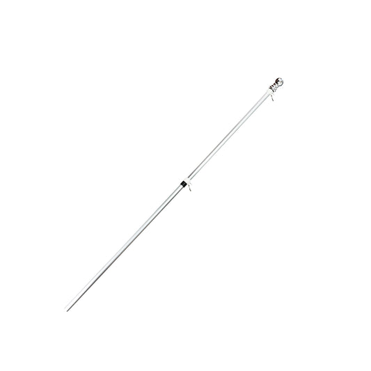 6 Foot Telescopic Aluminium Flag Pole and Wall Bracket Set