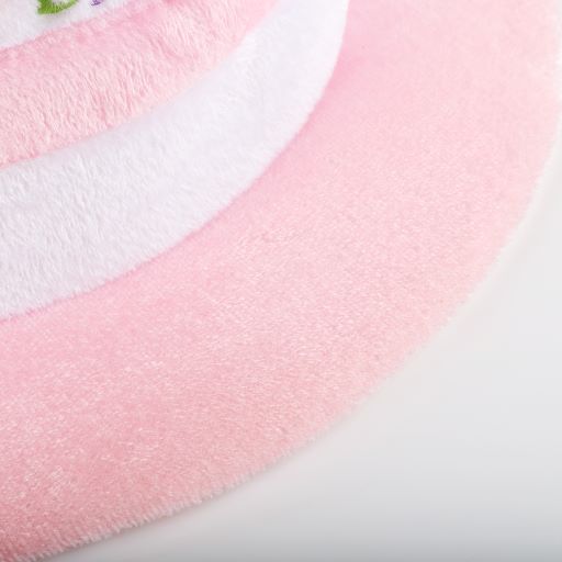 Light Up Happy Birthday Cake Hat Pink with Candles