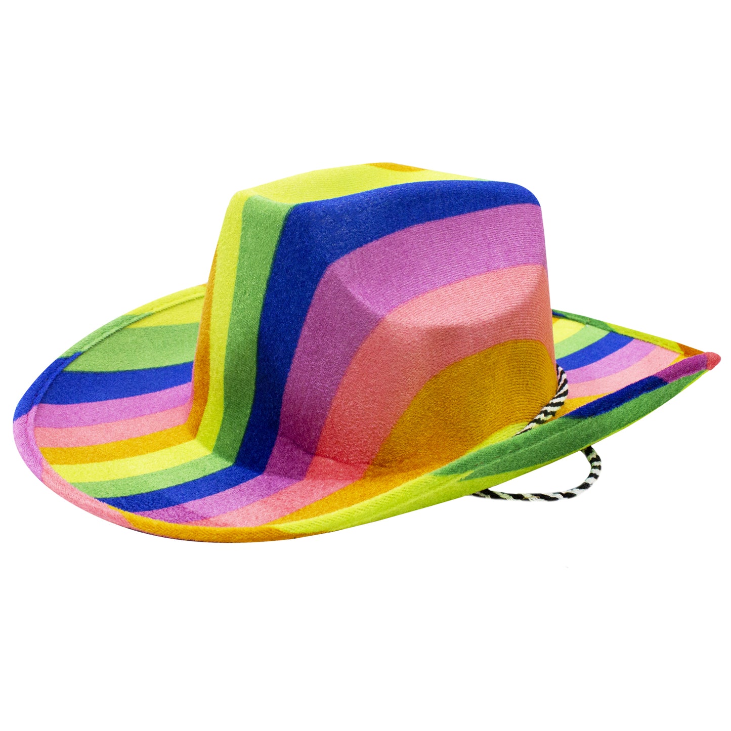 Rainbow Felt Cowboy Hat