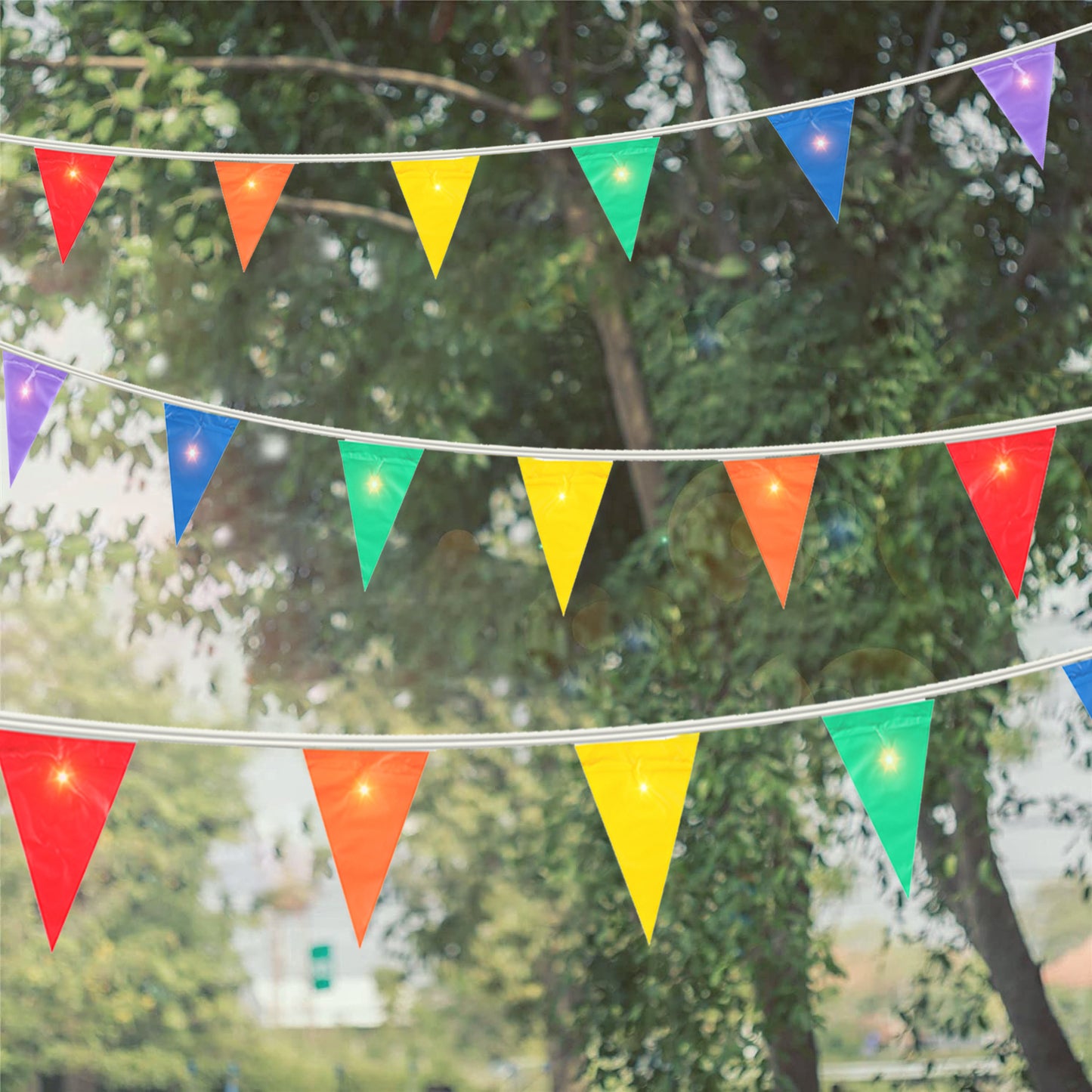 Rainbow Light Up Bunting