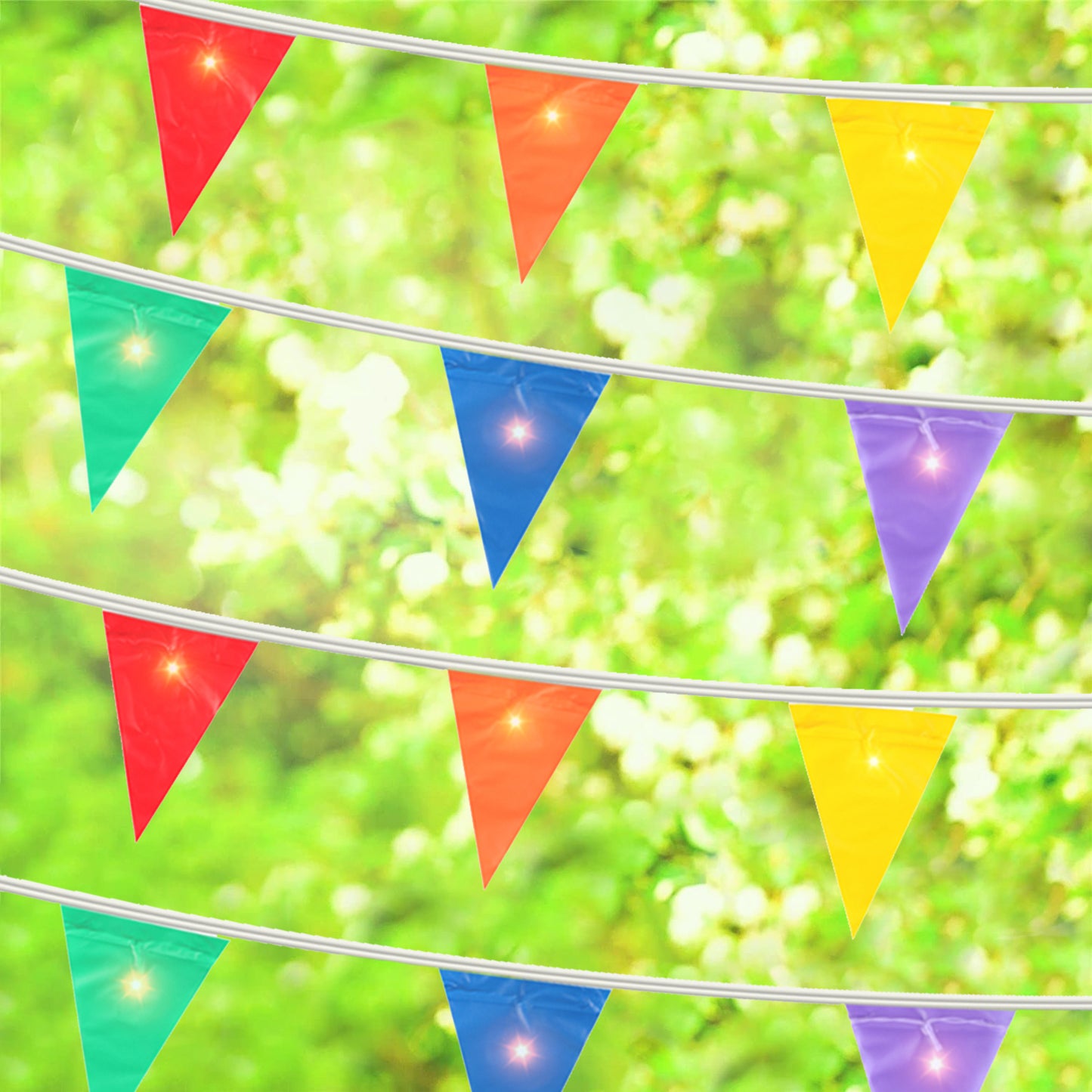 Rainbow Light Up Bunting