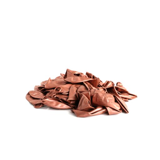 7 INCH METALLIC ROSE GOLD LATEX BALLOONS PACK OF 50