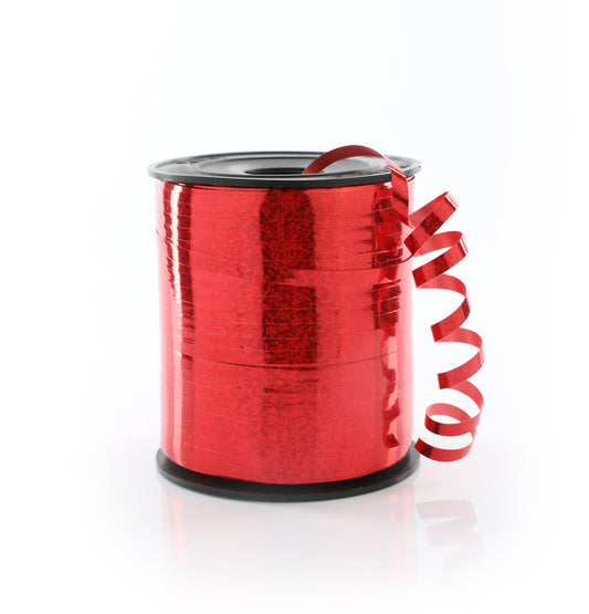 Holographic Red Curling Ribbon