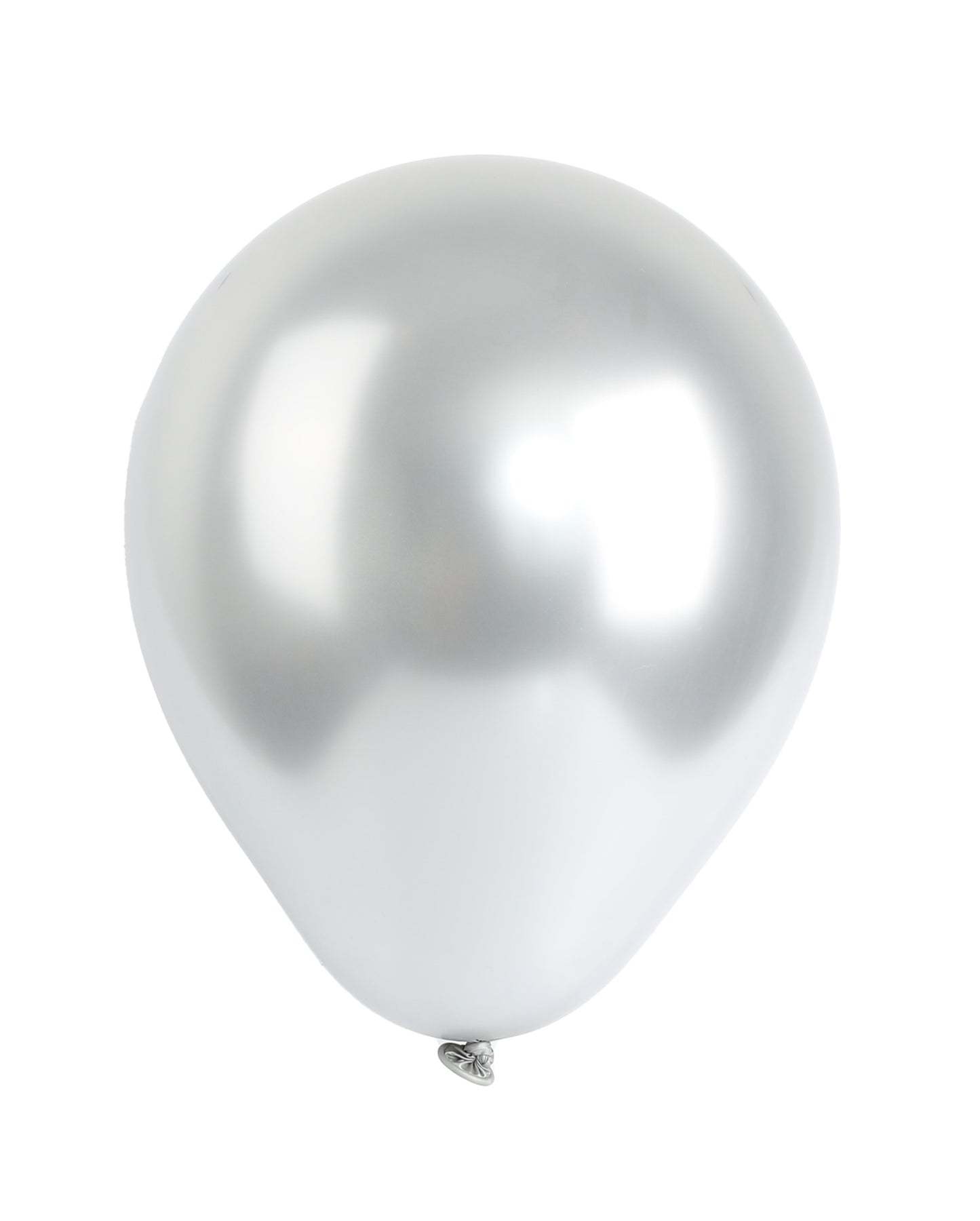 7 INCH METALLIC SILVER LATEX BALLOONS PACK OF 100