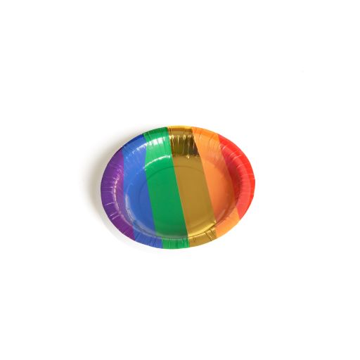 Rainbow Pride 6 Colour 7.5 Inch Paper Bowls Pack of 10