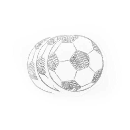 Round Football Shape and Design Paper Napkins Pack of 20