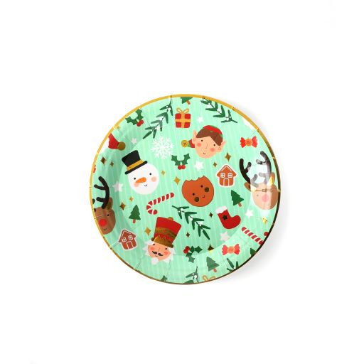 Christmas Design 7 Inch Paper Plates Pack of 10