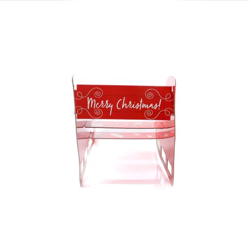 Santa Sleigh Christmas 3 Row Cake or Food Stand