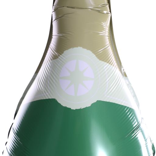 22" Foil Champagne Bottle Balloon