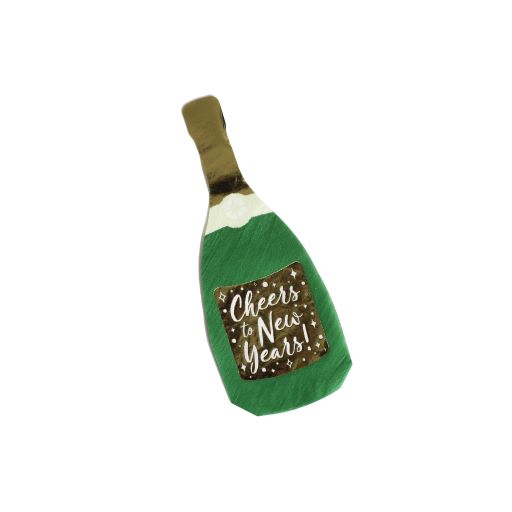 Champagne Bottle Shape Paper Napkins Pack of 20