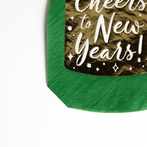 Champagne Bottle Shape Paper Napkins Pack of 20