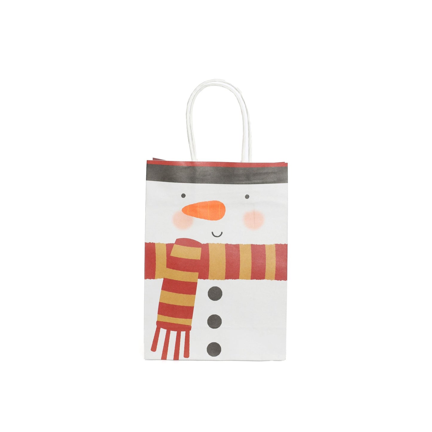 Snowman Design Paper Bag with Handles