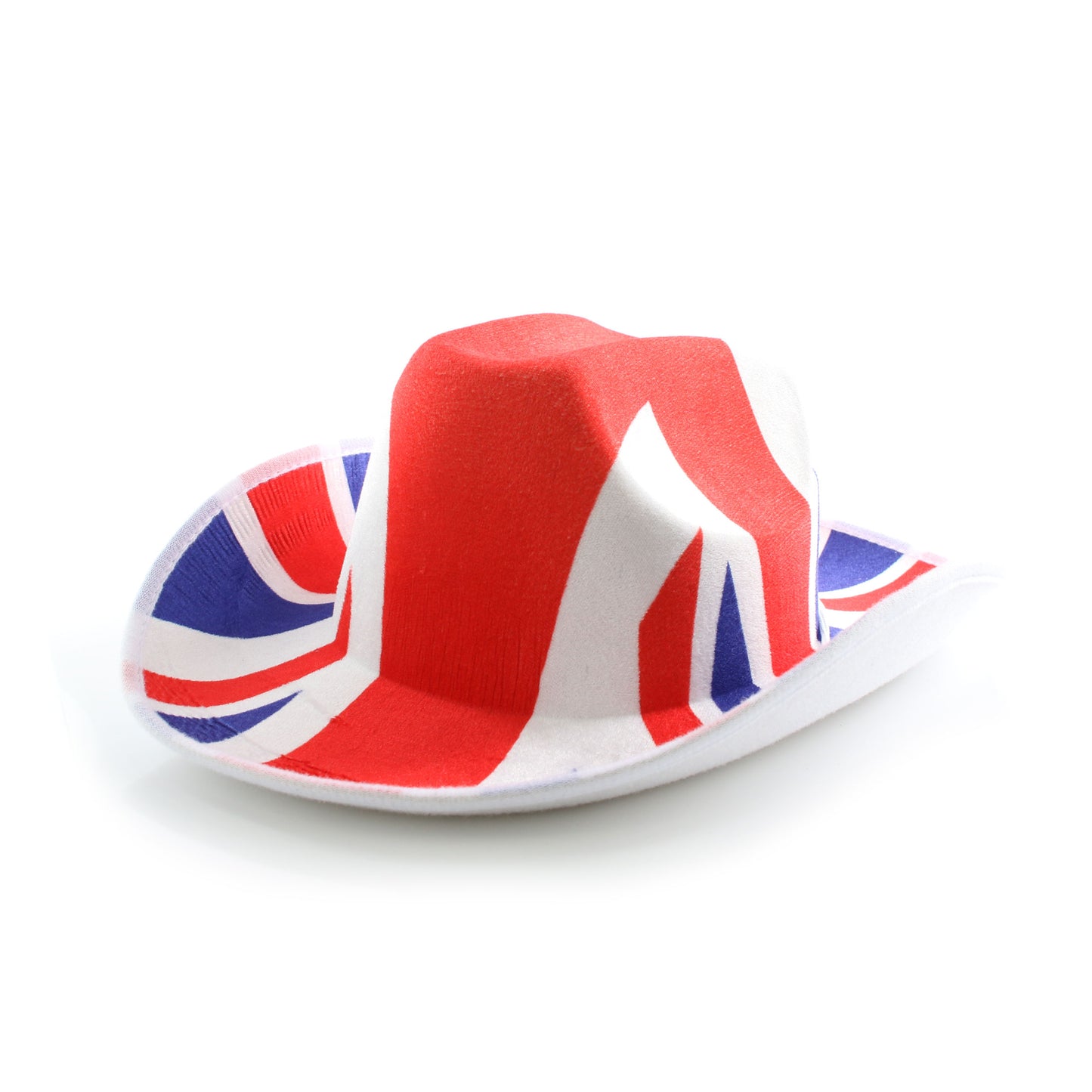 UNION JACK FELT COWBOY HAT WITH CORD