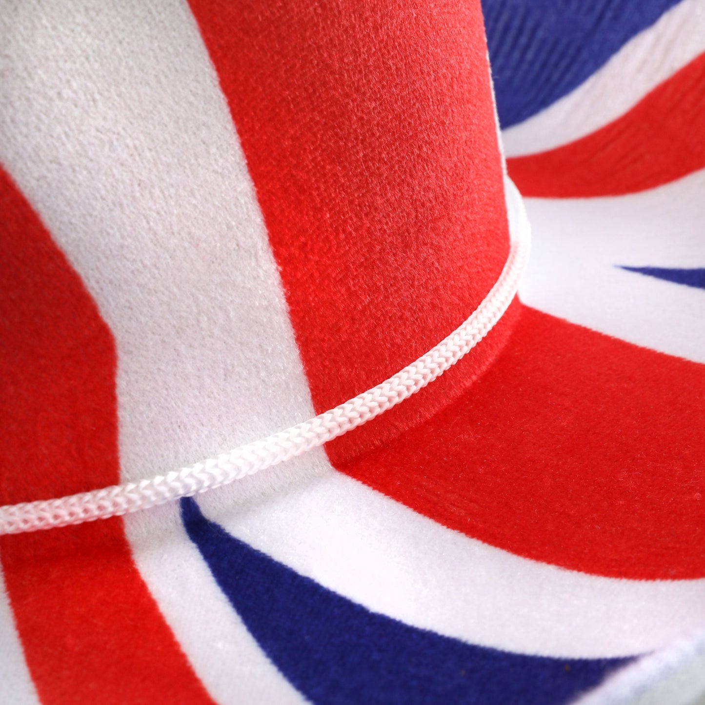 UNION JACK FELT COWBOY HAT WITH CORD