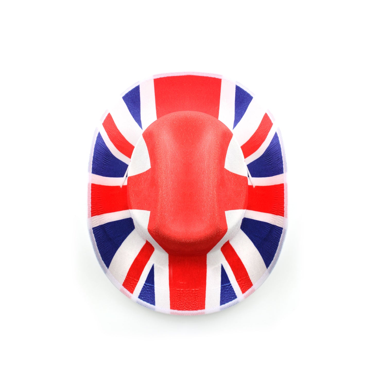 UNION JACK FELT COWBOY HAT WITH CORD