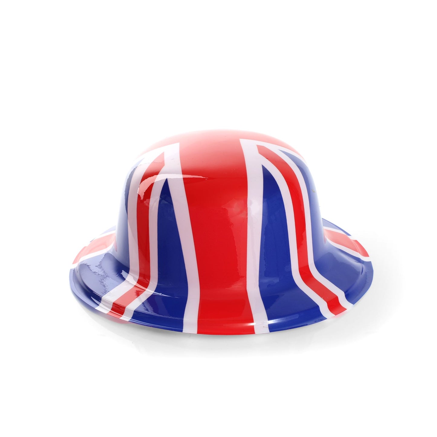 Union Jack Flag Bowler Hat Plastic