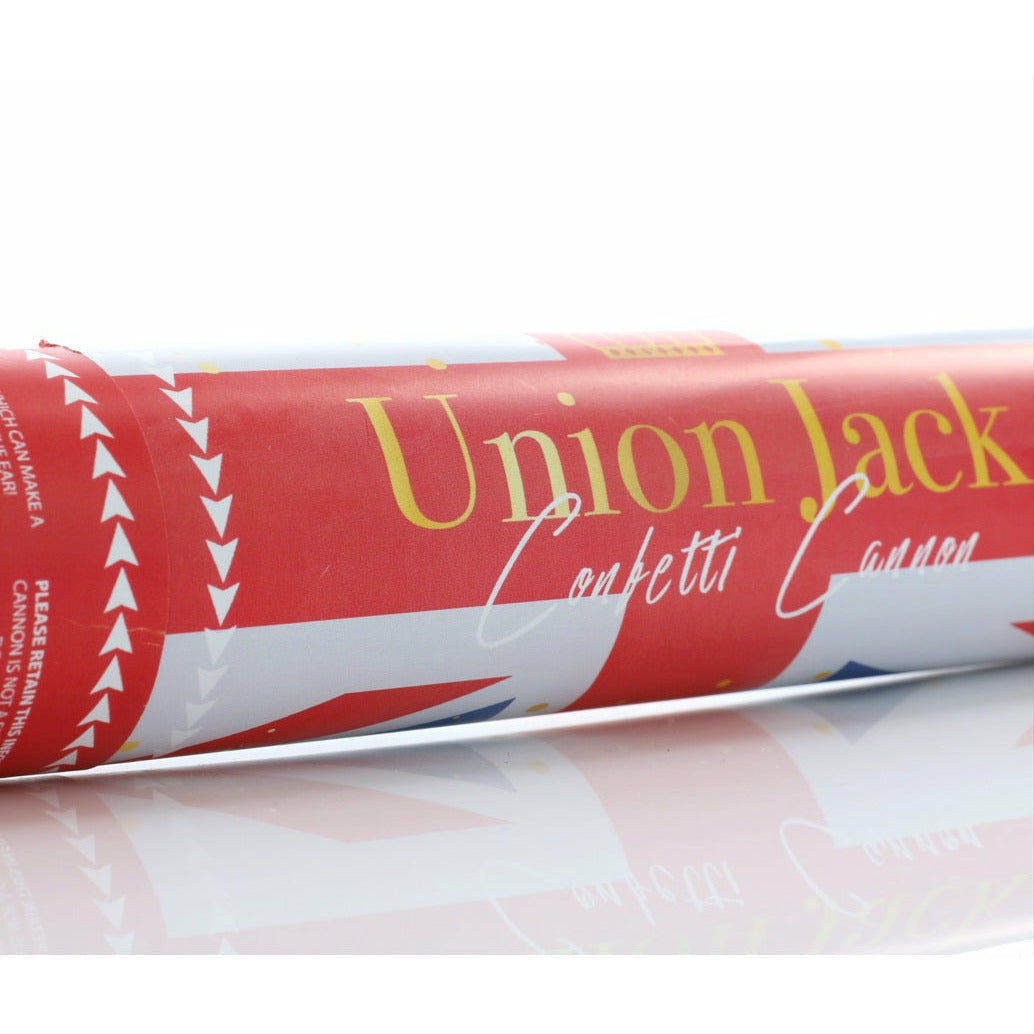 Union Jack Party Cannon 20cm Red White and Blue