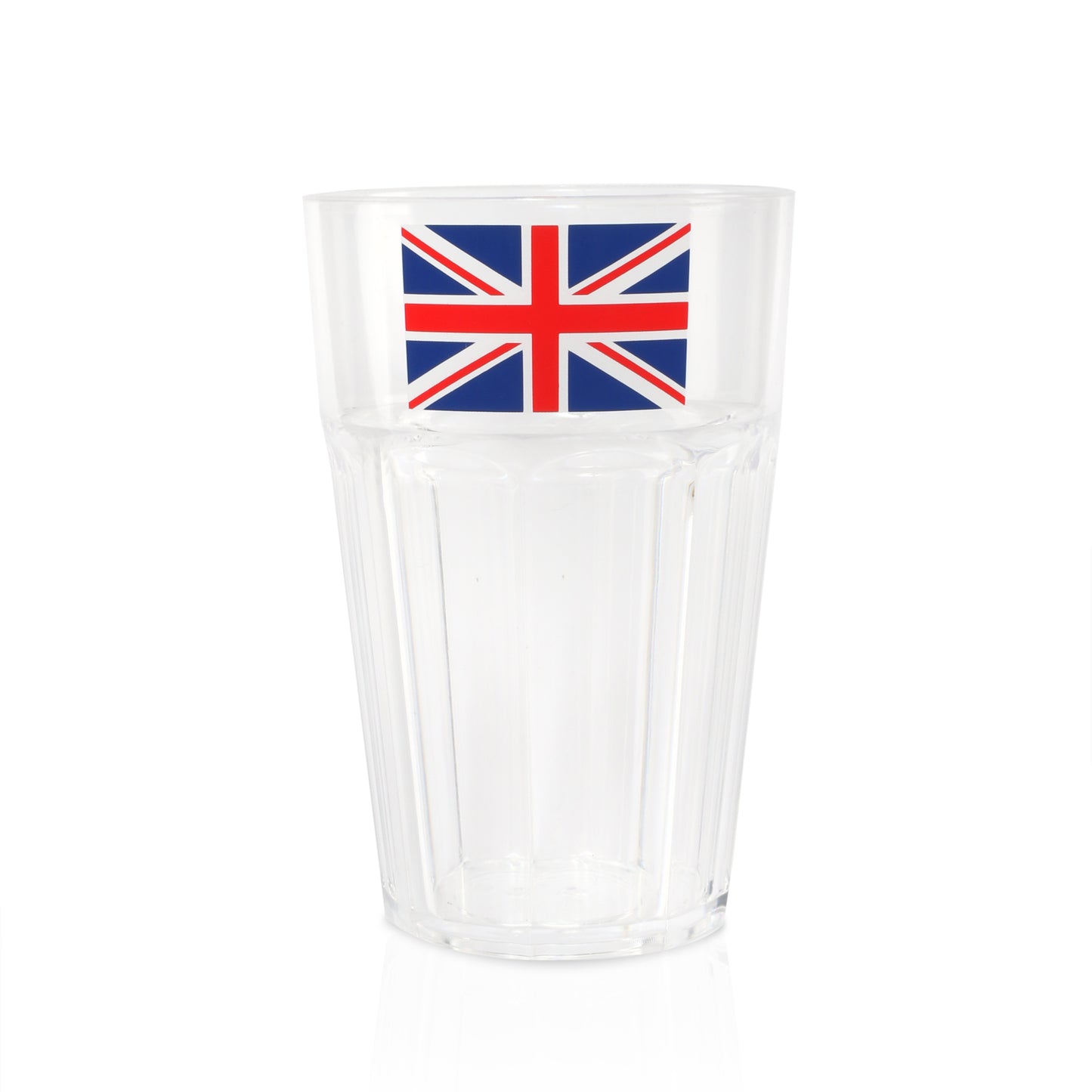 325ml HEAVY DUTY PLASTIC DISPOSABLE UNION JACK TUMBLER CUP IN PACKS 6