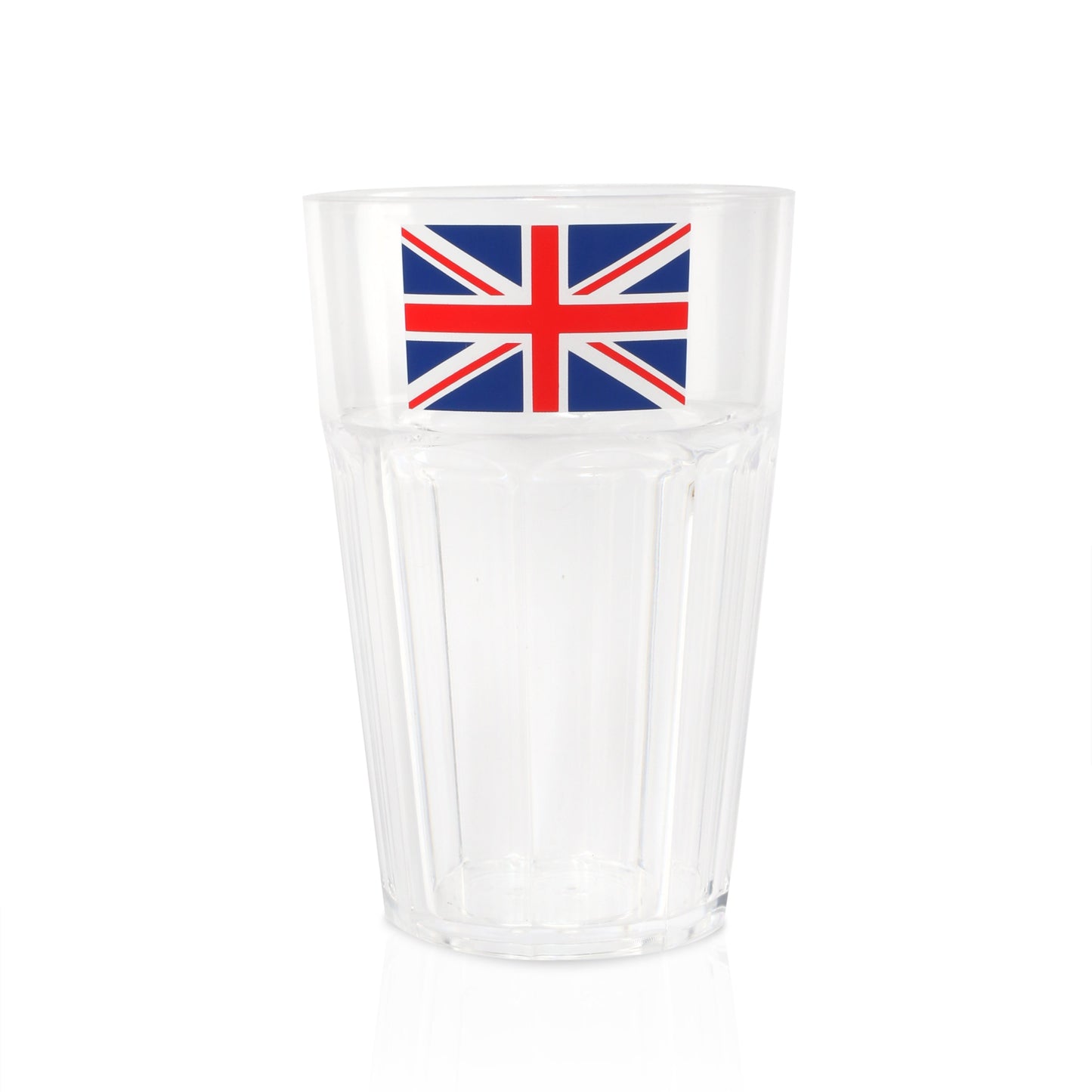 325ml HEAVY DUTY PLASTIC DISPOSABLE UNION JACK TUMBLER CUP IN PACKS 12
