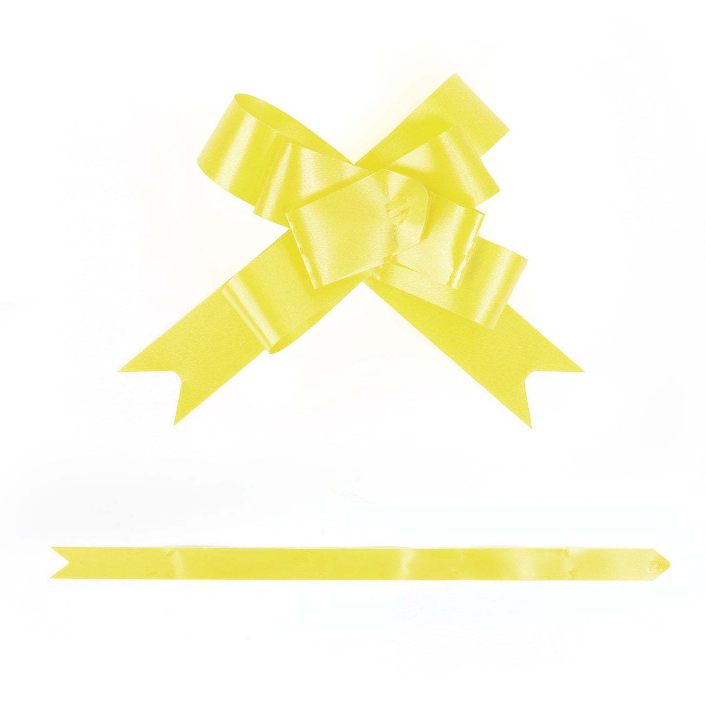 Yellow 6cm Pull Bows in 20's