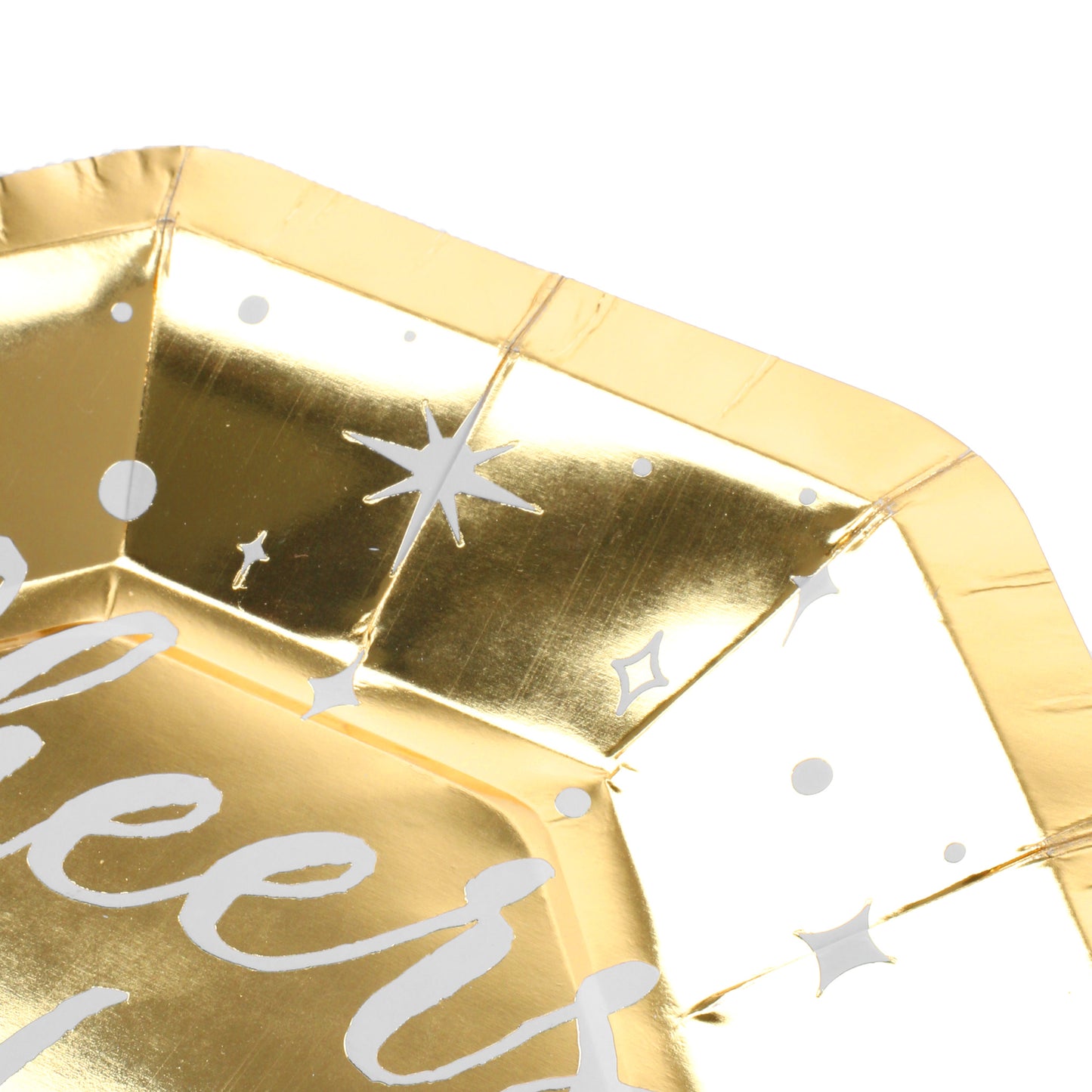 Cheers to New Year's Design 9 Inch Paper Plates Pack of 10