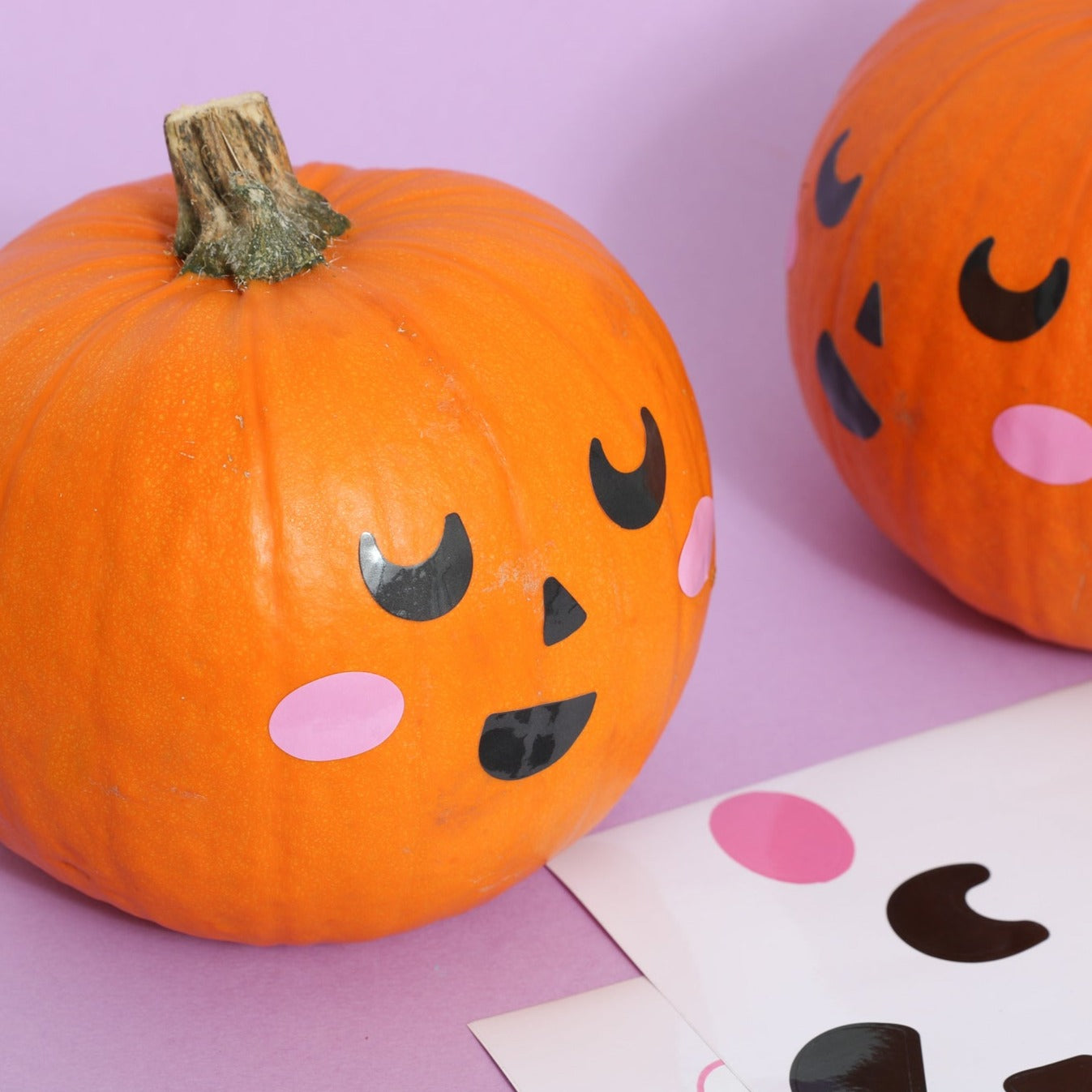 'Pip' the Pumpkin Face Stickers