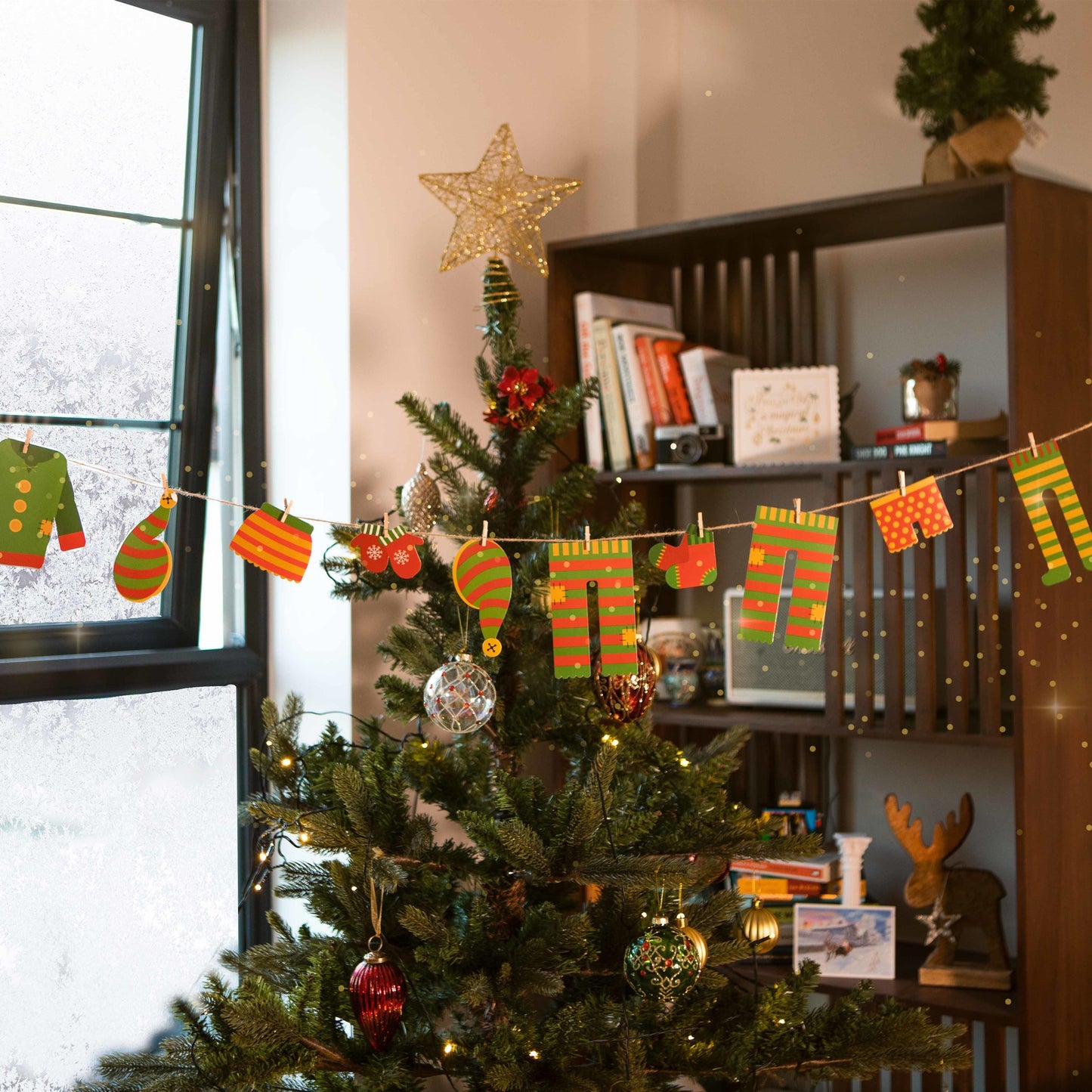 Elf Washing Line 2.5 Metre DIY Bunting