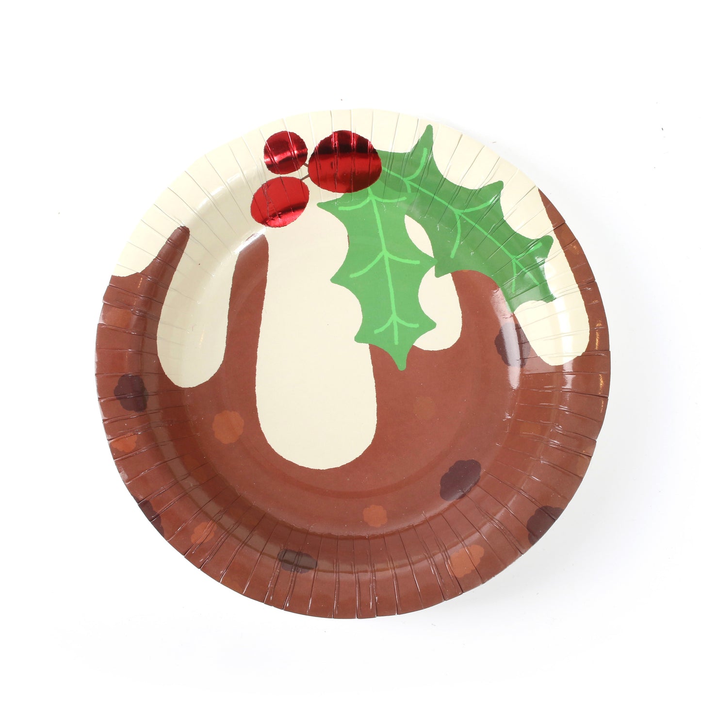 Christmas Pudding 7.5 Inch Paper Bowls Pack of 10