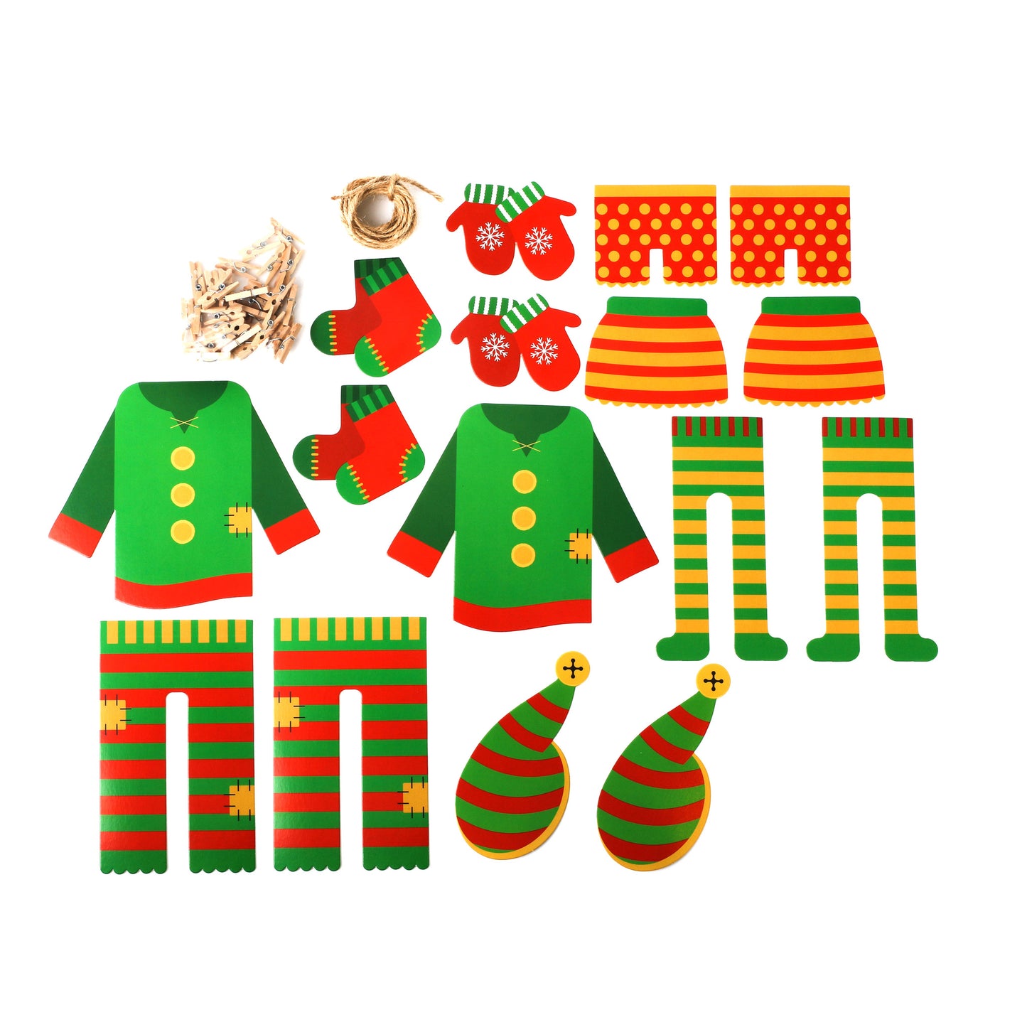 Elf Washing Line 2.5 Metre DIY Bunting