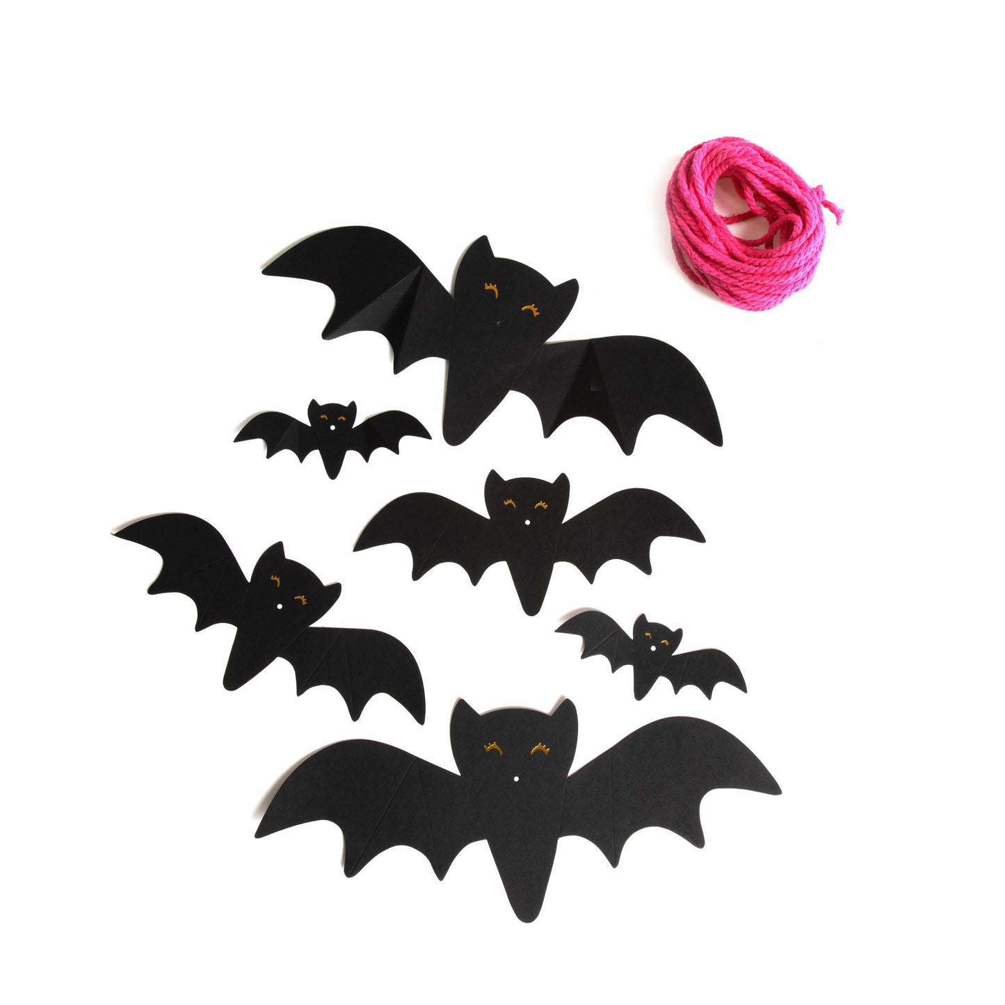 Hanging Bats DIY Decoration Pack of 6