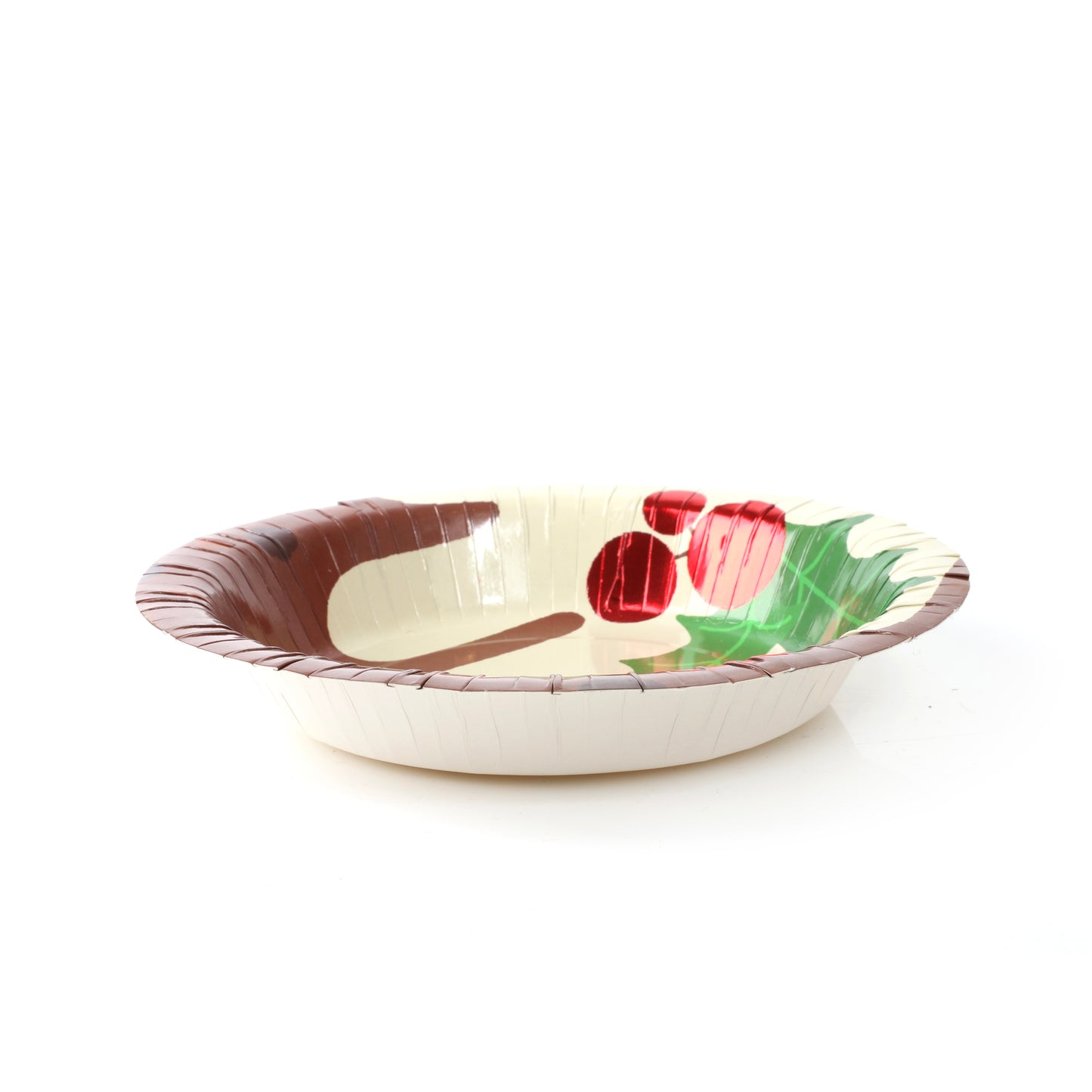 Christmas Pudding 7.5 Inch Paper Bowls Pack of 10