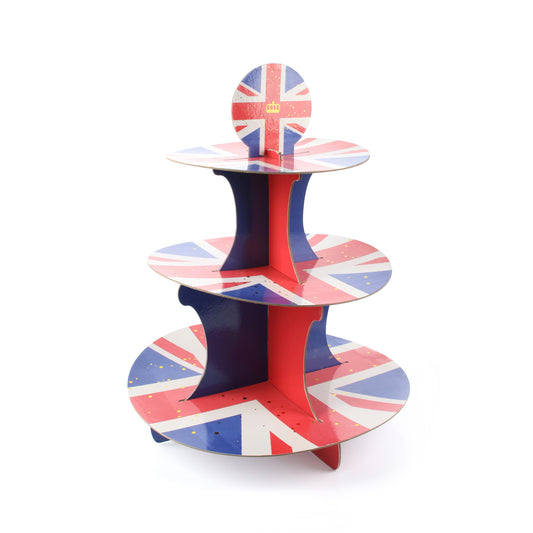 Union Jack 3-Tier Cake Stand