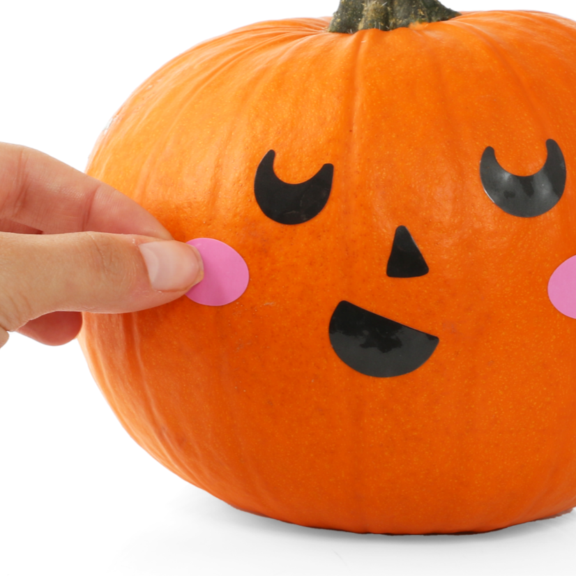 'Pip' the Pumpkin Face Stickers