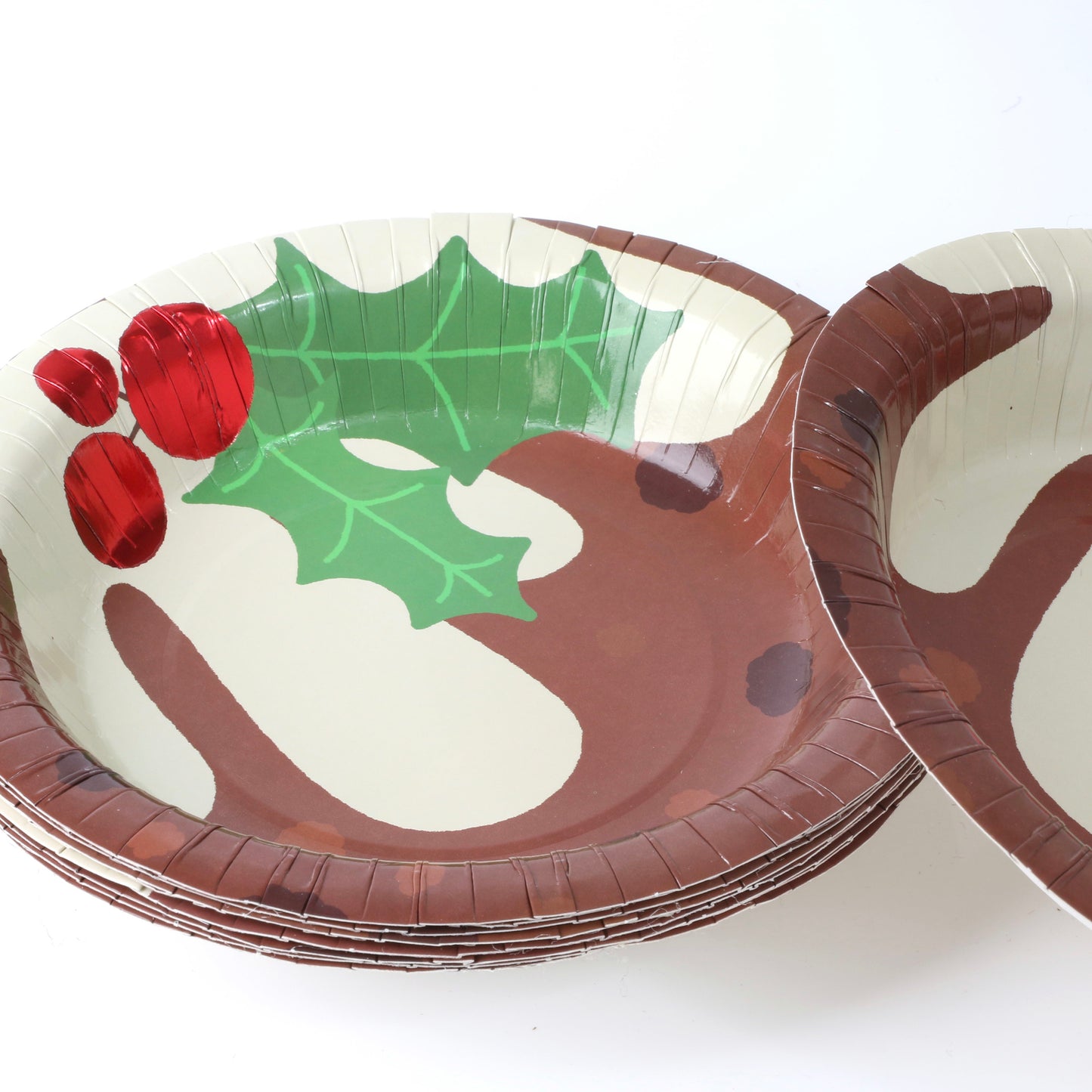 Christmas Pudding 7.5 Inch Paper Bowls Pack of 10